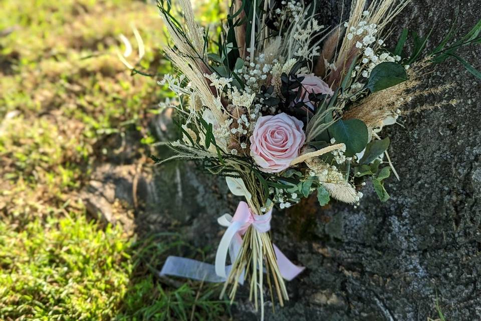 Bouquet de mariée stabilisé