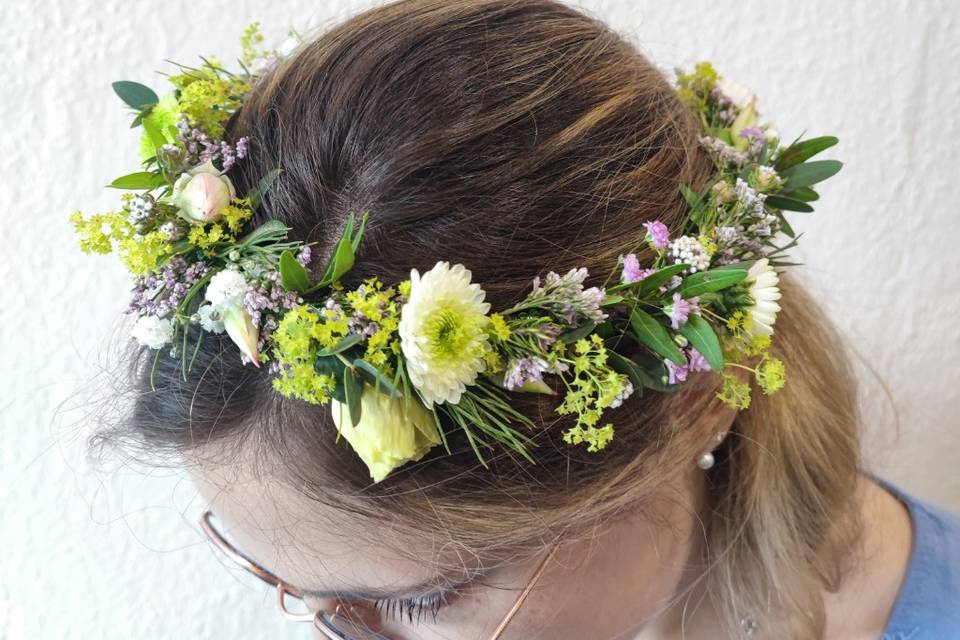 Bouquet de mariée fleurs séché