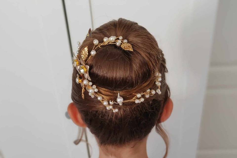 Chignon petit fille classique