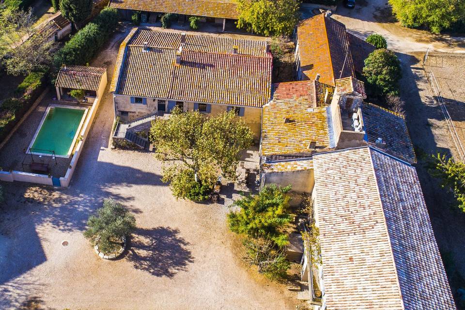 Vue aérienne du domaine