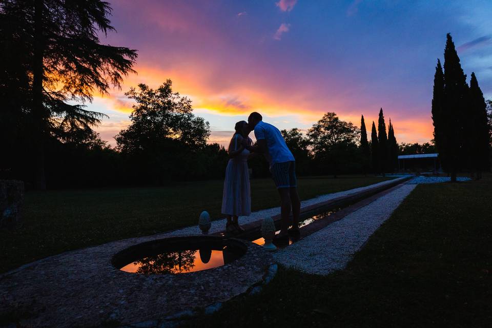 Kisses at sunset