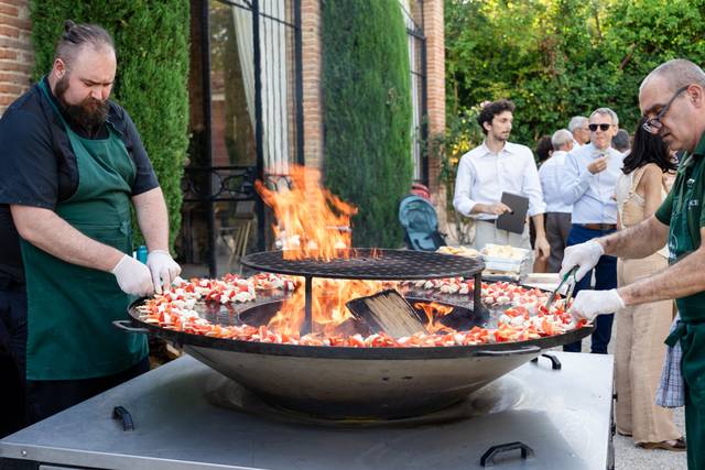 Photo lointaine grill