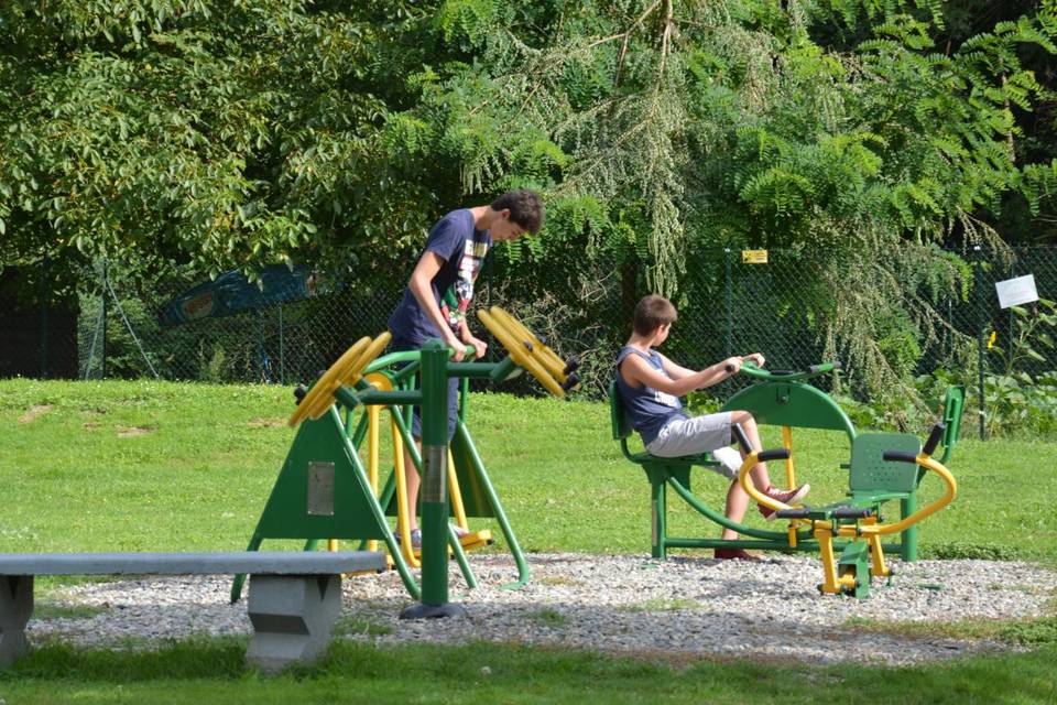 Aire de fitness d'extérieur