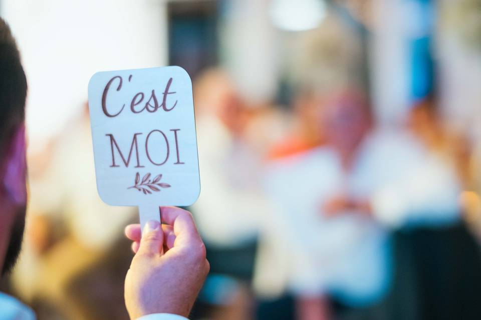 Pancarte pour jeu