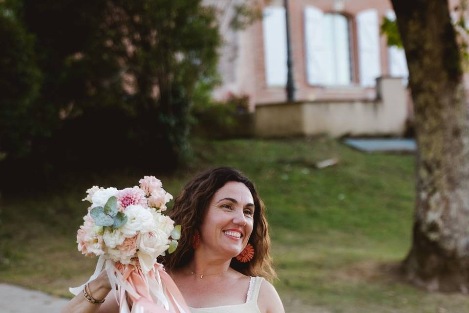Bouquet pour jeu du ruban