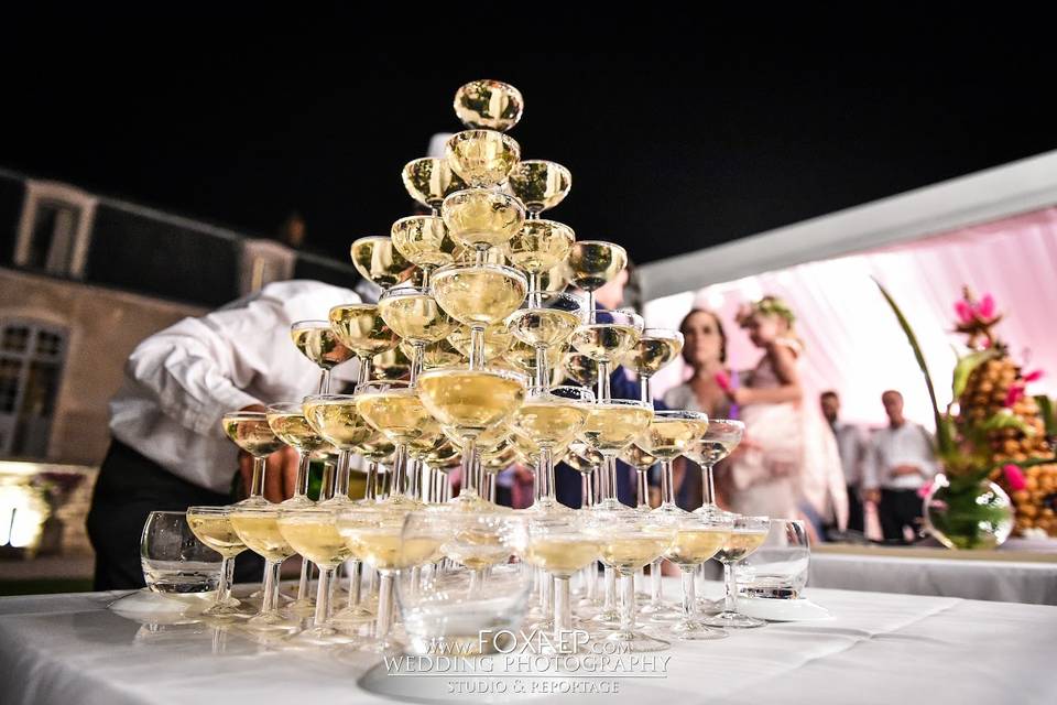 Pyramide de champagne