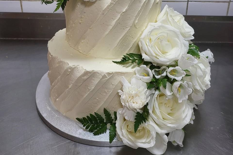 Wedding cake fleurs fraiches