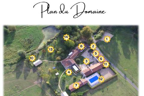 Vue aérienne du domaine