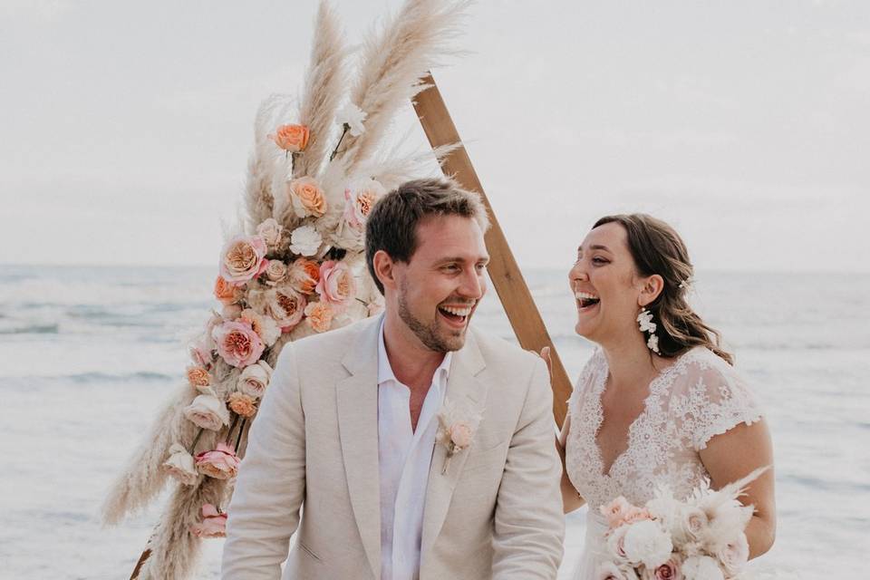 Ceremonie sur la plage