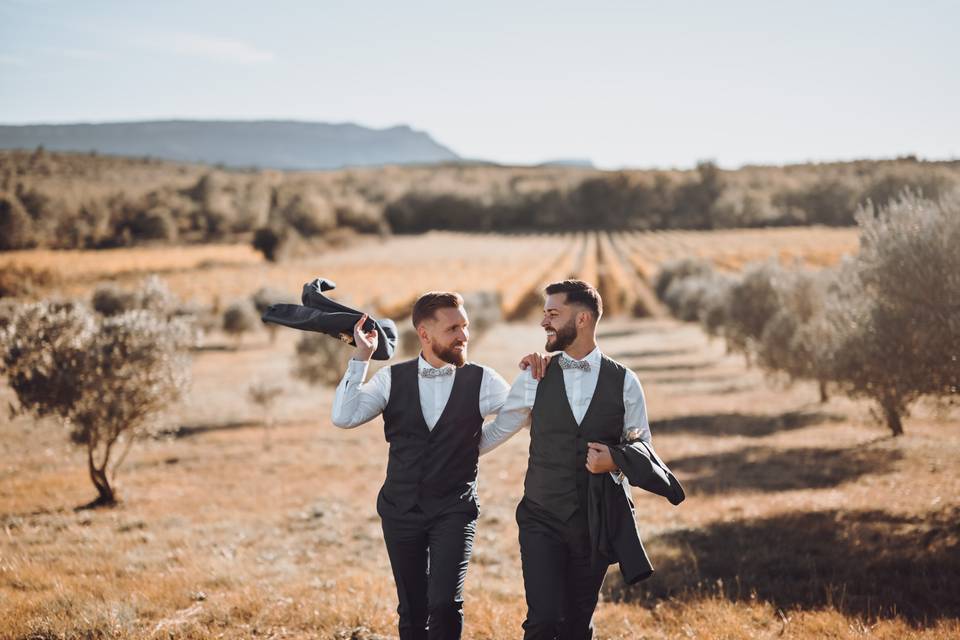 Nos amoureux dans les vignes