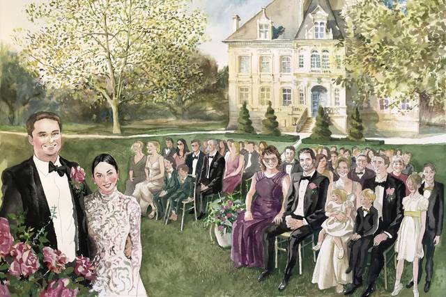 Mariage à Bordeau, américains