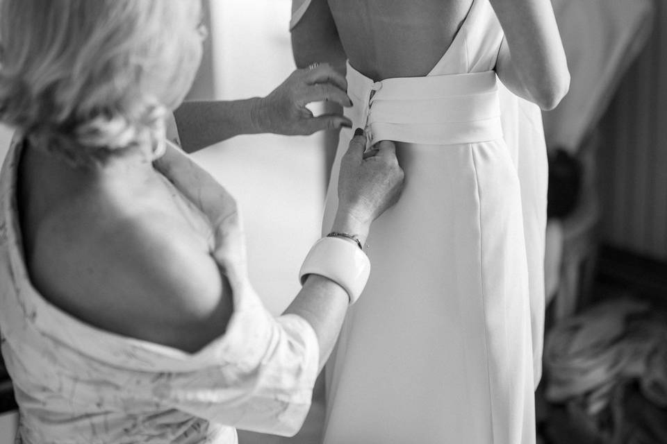 Préparatif de la mariée