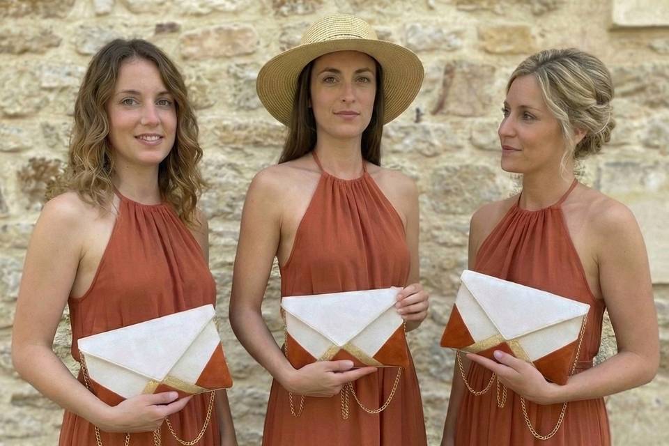 Pochettes terracotta