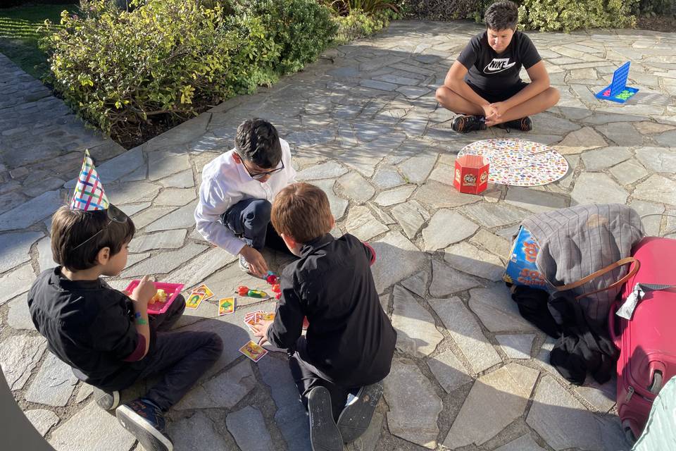 Jeux de société en plein air