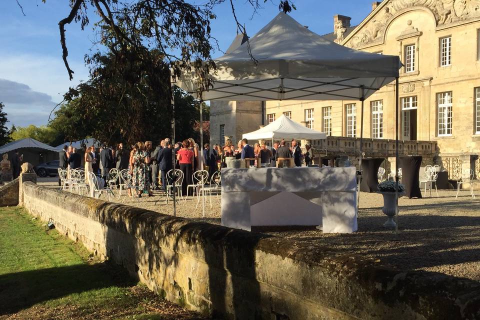 Cocktail sur la terrasse