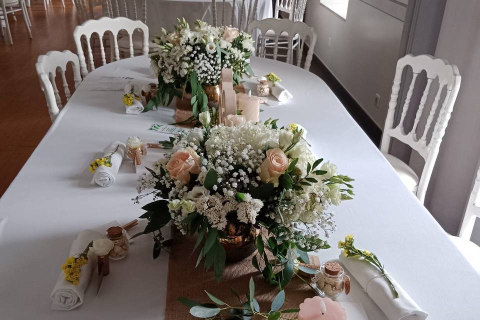 Centres de table mariage