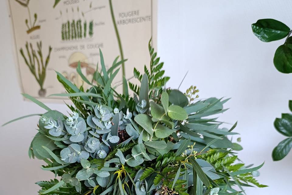 Bouquet mariée végétal