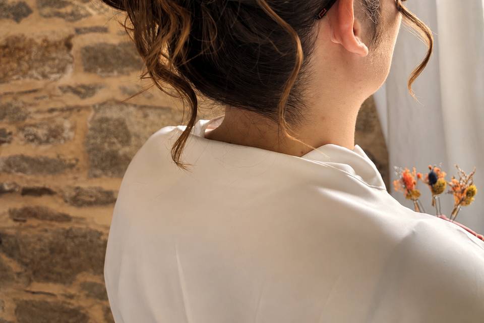 Chignon haut flou de Carole