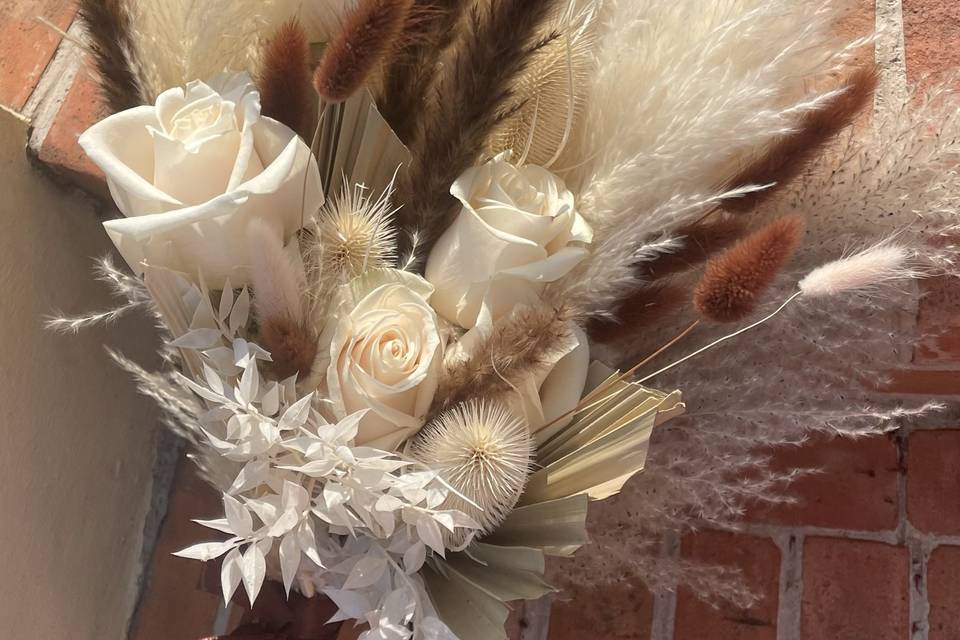 Bouquet de mariée boheme