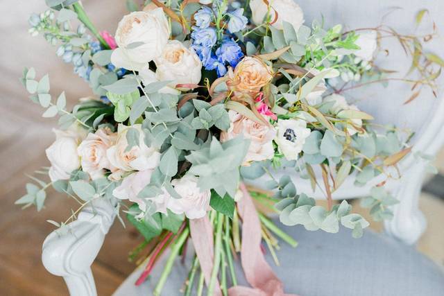Mariage élégant rose poudré