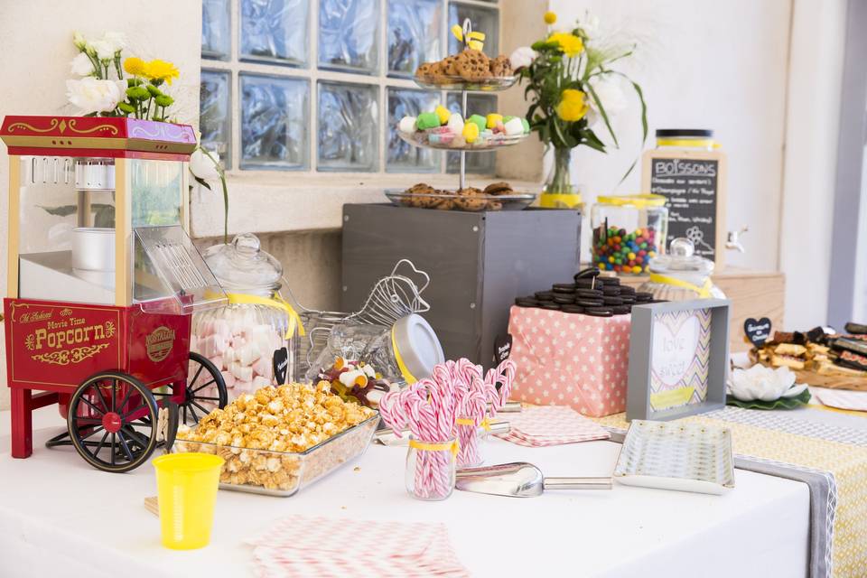 Sweet table mariage champêtre