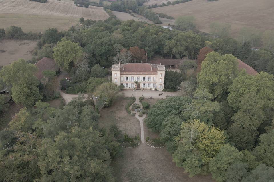 Domaine vue en drone