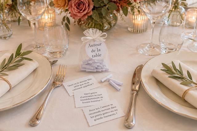 Sachet autour de la table