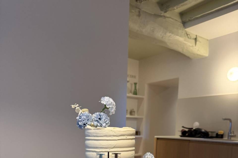 Relief et hortensias bleues