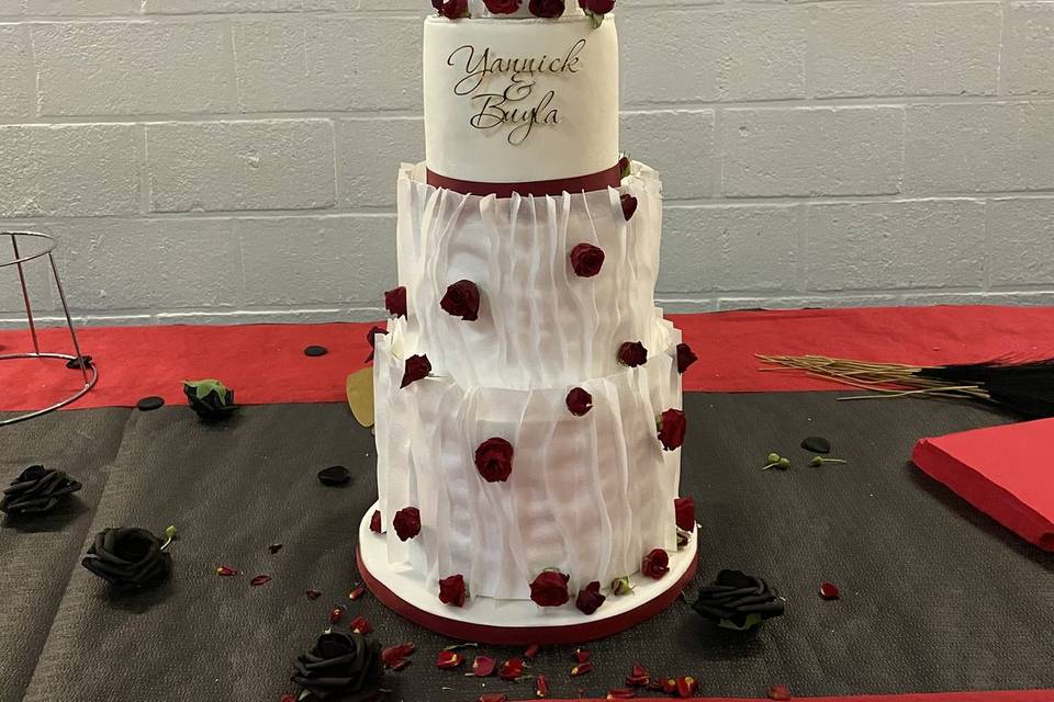 Wedding cake jardin de roses 2