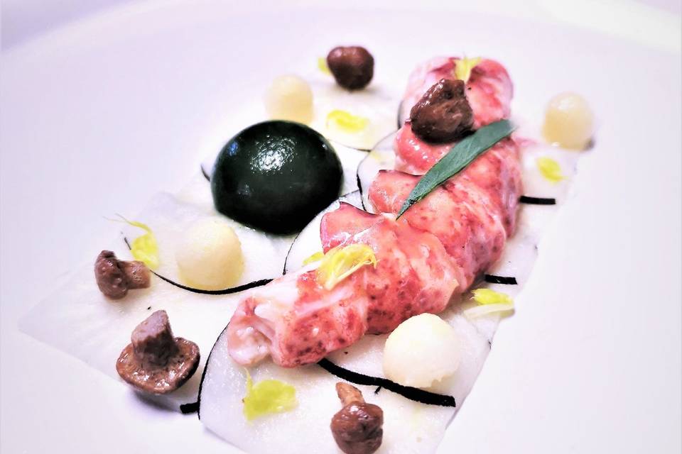 Entrée, à base de homard
