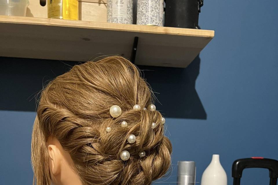 Idée coiffure bohème mariée