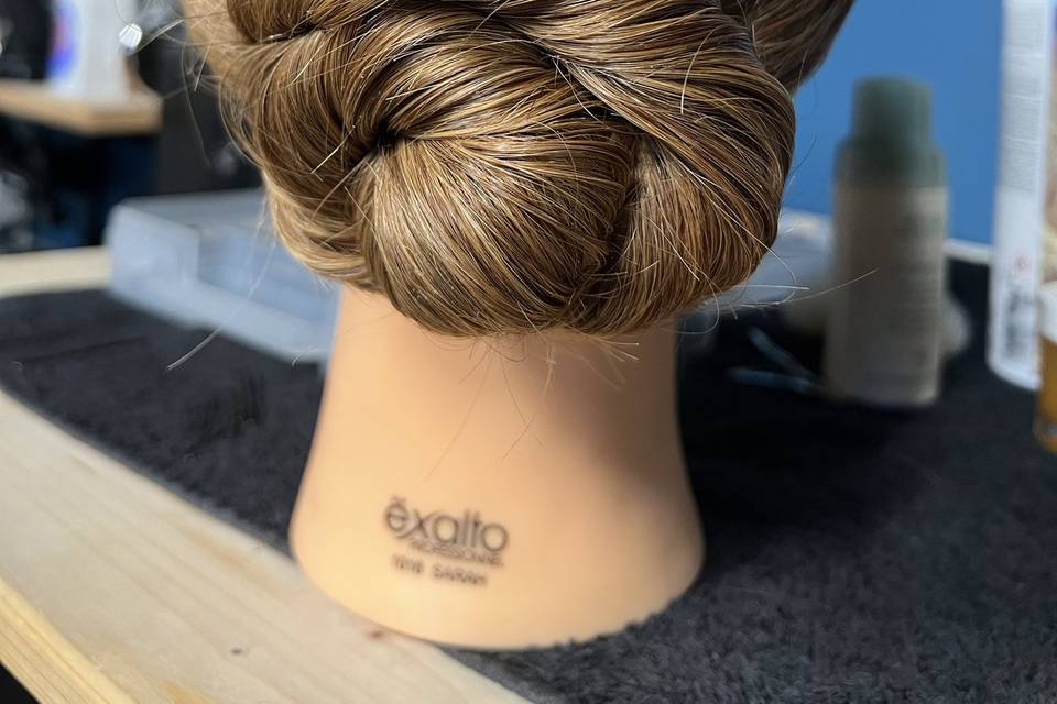 Chignon bas mariée