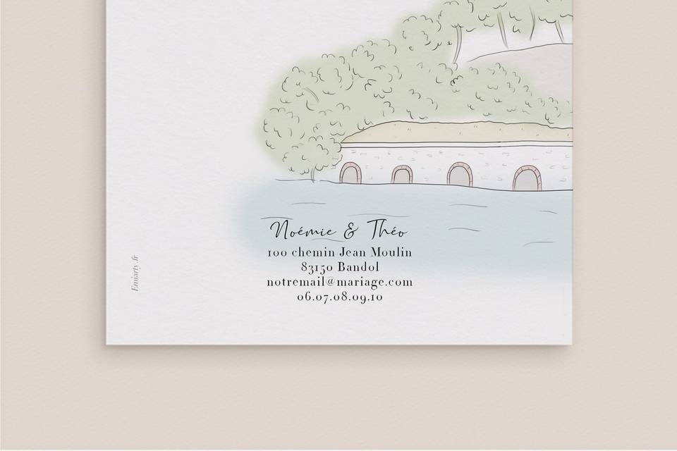 Faire part illustration