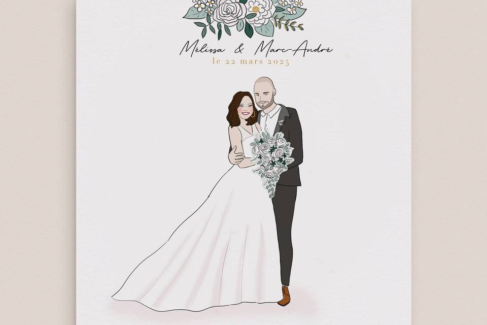 Faire part illustration