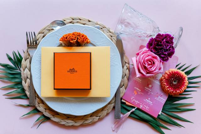 Flat lay fleuri