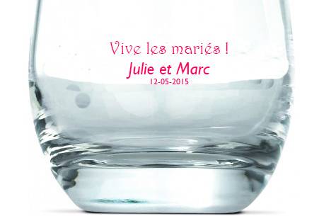 Verre invité personnalisable