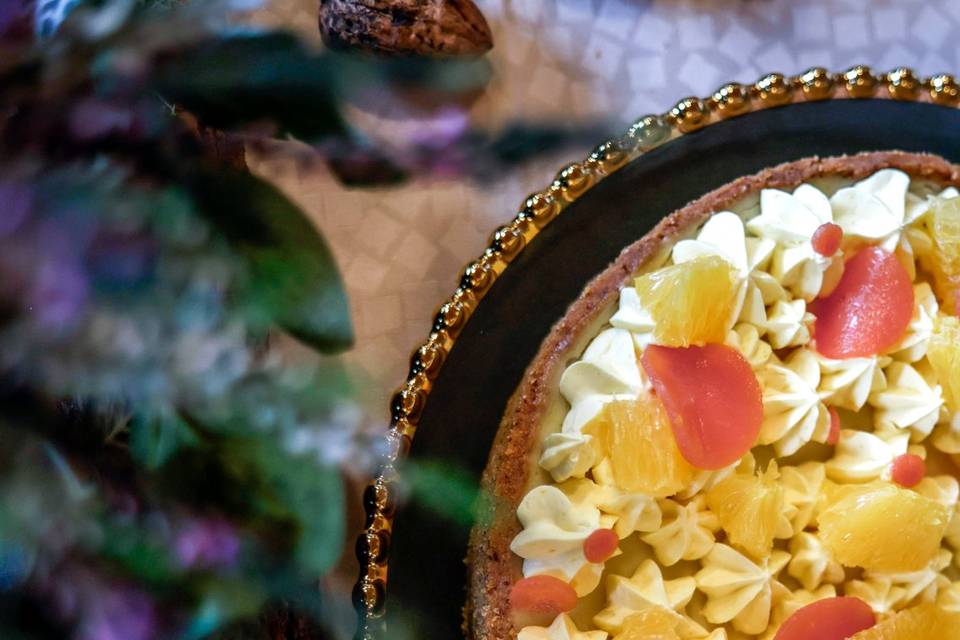 Tarte aux 3 agrumes