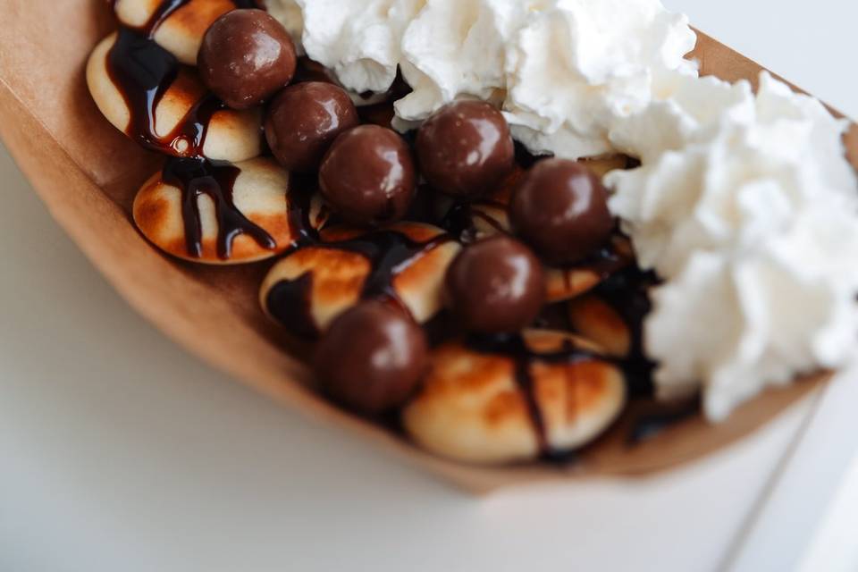 Mini pancakes chocolat