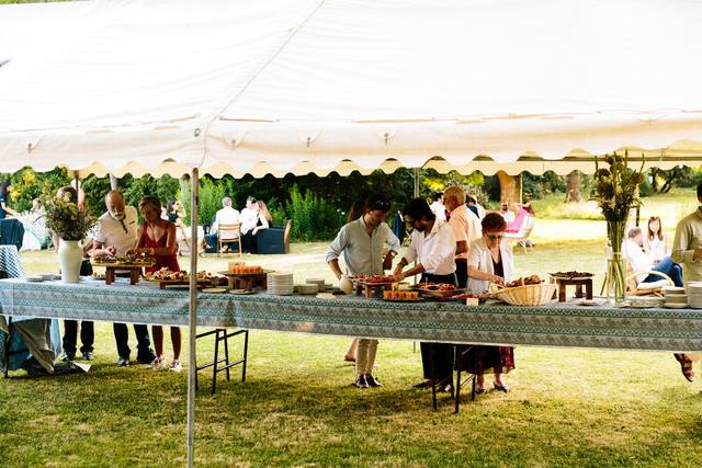 Buffet champêtre mariage juin