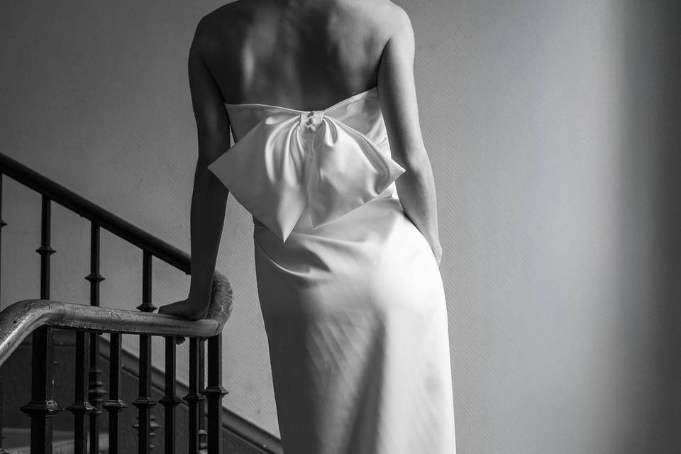 Noeud dos satin stretch