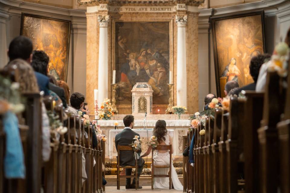 Cérémonie à l'église