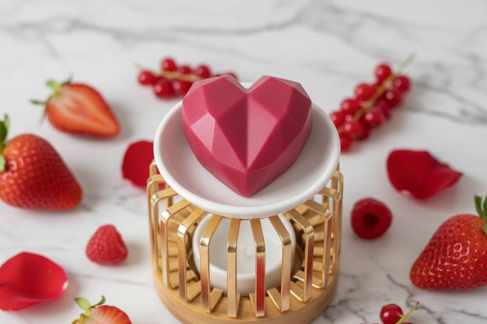 Fondants coeur fruit rouge
