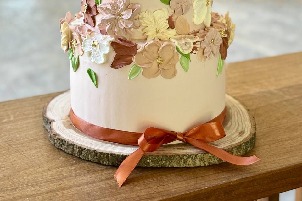 Wedding cake terracota