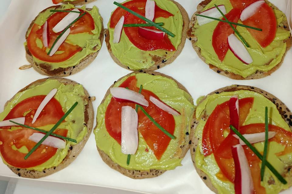 Guacamole tomate radis