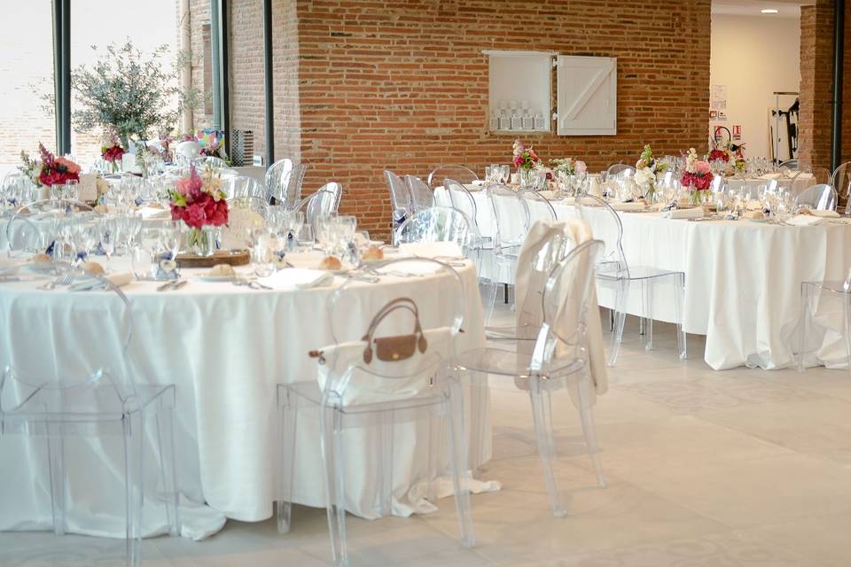 Déco de mariage dans l'Atrium