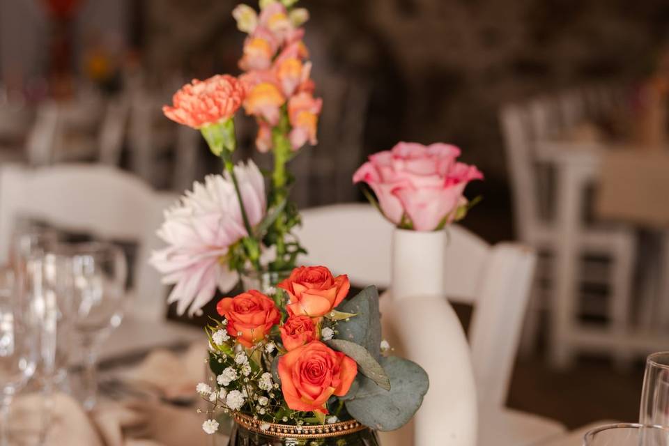 Fleurs colorées