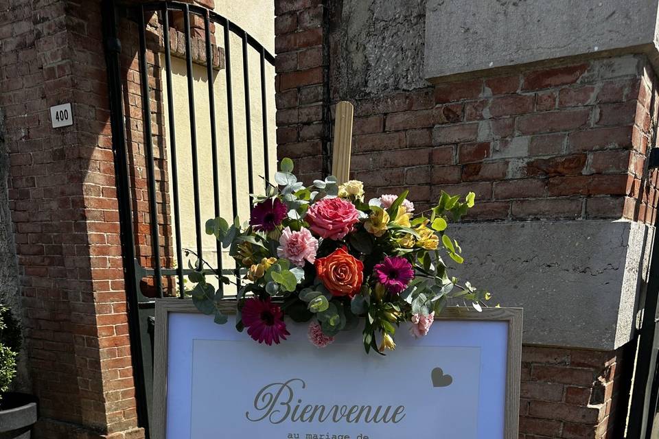 Panneau de bienvenue