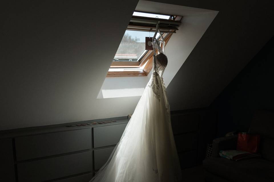La magnifique robe de la marié