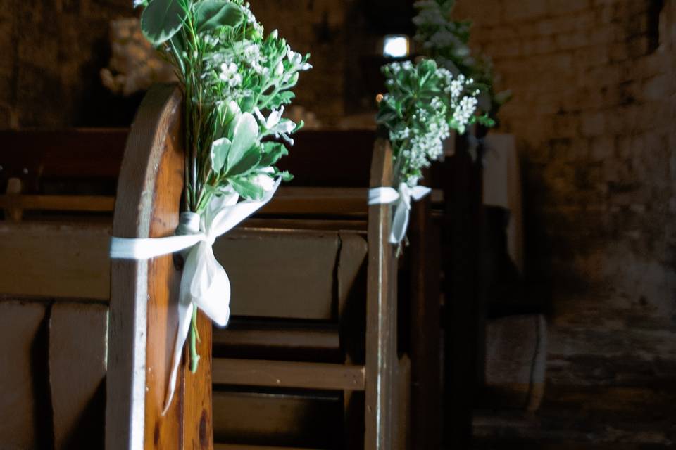 Bouquet banc d'église