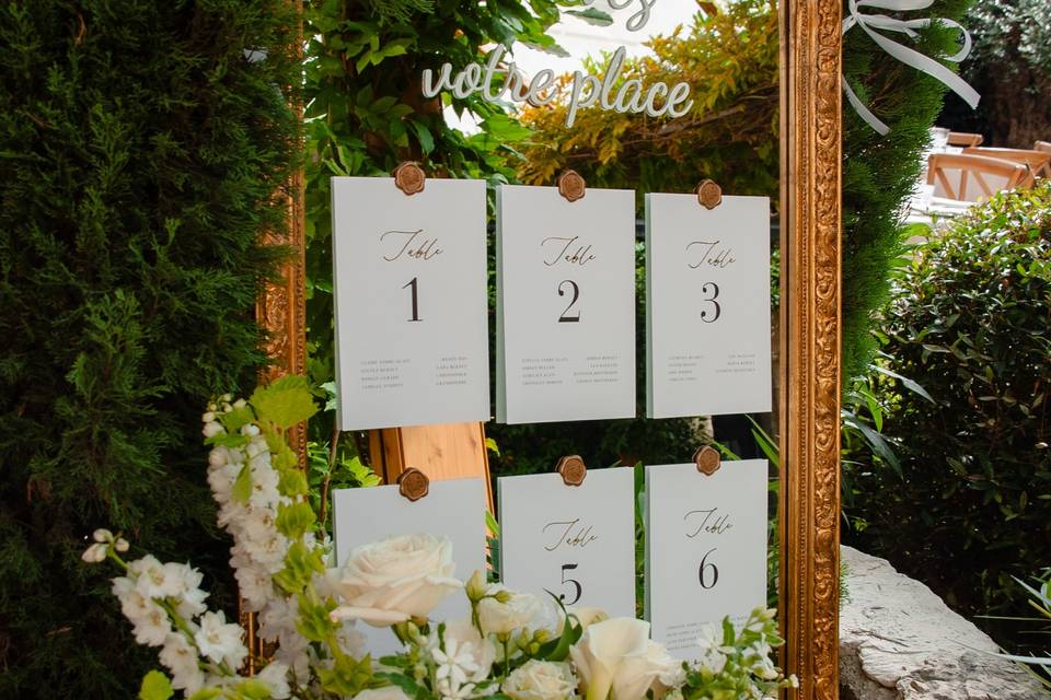 Composition plan de table